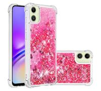 QIWEIQING Compatibili con Custodia per Motorola Moto G 5G 2024, Glitter Custodia TPU Silicone Protettivo Morbido Brillantini Quicksand Cover per Motorola Moto G 5G 2024.Pink YBL