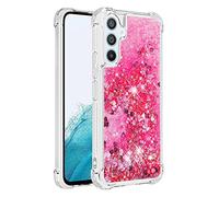 QIWEIQING Compatibili con Custodia per Samsung Galaxy A25 5G, Glitter Custodia TPU Silicone Protettivo Morbido Brillantini Quicksand Cover per Samsung Galaxy A25 5G.Pink YBL