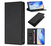 QIWEIQING Compatibili con iPhone 16E Flip Custodia, Libro Pelle PU con Funzione Supporto Chiusura Magnetica Portafoglio Libretto Bumper Custodia Case per iPhone 16E. Nero YBZ