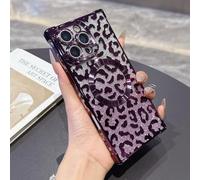 QIWEIQING Custodia per iPhone 13 Glitter Trasparente Ragazze Donne, Cover Magnetica Telefono Scintillante Antiurto Protezione Fotocamera Cover per iPhone 13. Purple BW
