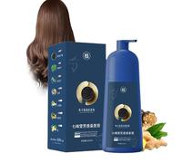 Qiweitang Hair Dye Shampoo, Qiweitang Shampoo Black Brown, Caviar Hair Colour Cream, Caviar Protein, Natural Plant for Women Men (Black Brown)