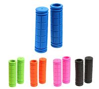 Qiwenr Manopole per Bicicletta e Triciclo, 5 Paia Maniglie Antiscivolo in Gomma, Per Bambini e Bmx, Copertura Impugnature in Gomma per Bicicletta Pieghevole