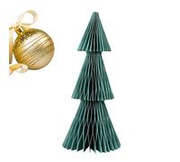 Qiwieod Albero di Natale in Carta Honeycomb | Albero Di Natale In Carta Honey Comb - Addobbi Colorati Per Casa Festività Tavolo Libreria Camera Da Letto