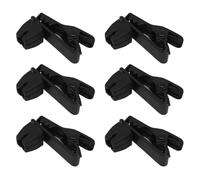 Qiwieod Clip per microfono in metallo per risvolti, clip per microfono lavalier | 6 clip per microfono lavalier in metallo, clip per microfono portatile in metallo per registrazioni, aule, lezioni,