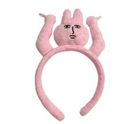 Qiwieod Divertenti fasce per capelli per donne 3Pc, afferra i capelli coniglio peluche giocattolo per la fascia, clip per capelli avvolge i capelli, confezione per capelli coniglio peluche, capelli