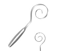 Qiwieod Frusta danese,Mescolatore manuale in acciaio inox per pane - impasto uovo frullatore a mano per lievito lievito pasticceria pizza camminare cottura - pizza casa cucina panificio