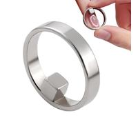 Qiwieod Magnete per unghie, anello portatile con forte magnete, anello magnetico per utensili per unghie, per donne, principianti, adulti, casa, salone, viaggi, artigianato, creazione