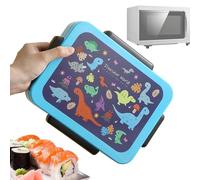 Qiwieod Porta Pranzo per Bambine,Contenitori Pranzo Grandi per Bambini - Set Con Posate Sicuro Per Microonde Scuola Viaggio Picnic Campeggio Attività All'aperto Spuntino Frutta Sandwich