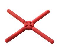 Qiwieod Tappetini protettivi in silicone - Supporto resistente per pentole a forma di croce - Sottobicchiere pieghevole,Per tavolo da pranzo cibo caldo forno cibo cucina cucina cottura tazze