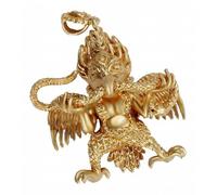 QIXCXAZ Collana buddista Garuda realizzata a mano, squisita bellezza, per benedire e proteggere dalla negatività, ciondolo per collana, accessori fai da te, accessori per la