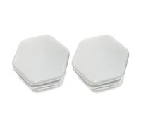 QIXCXAZ Pattini per mobili, pattini per mobili riutilizzabili e resistenti, per spostare oggetti pesanti senza sforzo su superfici in moquette, cuscinetti per, Esagono bianco, 7.5 cm