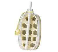 qixeuoa Bicchiere Portatile Preparatore Di Ghiaccio,Supporto Portatile Riutilizzabile 2 In 1 Con Pressa | Bottiglia Del Ghiaccio | per Acqua, Whisky, Caffè, Raffreddare Cibi, Uso Domestico e