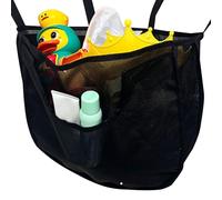 qixeuoa Borsa a rete per giocattoli da bagno, con chiusura lampo, organizer per giocattoli, per doccia, bagno, bagno, doccia, angolo asilo, parete interna, lato piscina, cameretta dei bambini