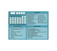 qixeuoa Frigorifero Calendario, Magnete, Dieta, Planner mensile con lista della spesa, Planner per la casa per la parete del frigorifero