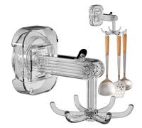 qixeuoa Gancio con sei artigli, gancio girevole per utensili da cucina - Gancio girevole a 360 gradi con 6 artigli | Organizer per doccia, bagno per cucina, bagno e armadio,