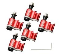 qixeuoa Guida del cavo del freno per bicicletta, fascetta per cavi, di fissaggio in acciaio e alluminio, guida stabile per bicicletta, trekking, libero