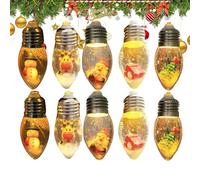 qixeuoa Luci Albero Di Natale Ad Alimentazione A Batterie, Luci con Globo della Fata della Neve, Decorazione Per Recinto Giardino Matrimonio Finestra Patio