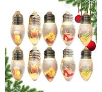 qixeuoa Luci Di Natale LED Alimentate A Batteria - Luci con Globo della Fata della Neve - Decorazione Per Recinto Giardino Matrimonio Finestra Patio