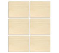 qixeuoa Pannelli in legno | Pannelli in legno per taglio e incisione, 6 pezzi non trattati per modellismo Cnc, lavorazione di progetti artistici, pittura e decapaggio