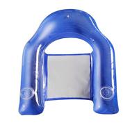 qixeuoa Sedia a sdraio da piscina, gonfiabile, con portabevande, per piscina, lago, spiaggia all'aperto