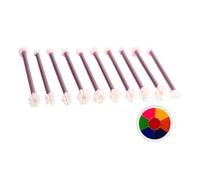 qixeuoa Utensili floreali per dotting | 10 pezzi di fiori a pois strumenti per arte - multifunzione a doppia estremità per impastare la penna per progetti in ceramica tessuto diario carta studio |