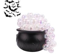 Qixfyze Decorazioni Di Halloween per Interni - Calderone Decorativo per Halloween Con Bottiglie Di Pozioni Magiche Galleggianti E Diffusori, Ciotola Whiches, Decorazione per Feste Hocus Pocus(Pot,M)