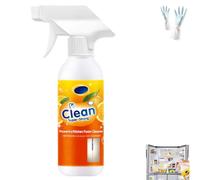 Qixfyze Potente Detergente Spray for Cucina, Detergente Schiumogeno Multiuso Resistente, Detergente Multiuso for Frigoriferi, Sgrassatore Schiumogeno for Pulire Le Macchie di Olio da Cucina(1PCS)