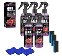 Qixfyze Spray di Rivestimento ceramico rapido Limlex 3 in 1 ad Alta Protezione for Auto, Spray detergente for la Riparazione Rapida di Graffi Sottili, Nuovo Spray lucidante for Cera Auto Nano(5pcs)