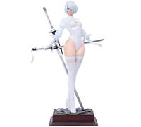 Qixiaan 2B Figura 2Byorha/2Bautomata Action Figure Gioco Anime No.2 Tipo B Statua 28 CM Testa intercambiabile in piedi Posa Modello PVC Desktop Decorazioni Regali