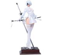 Qixiaan 2B Figura 2Byorha/2Bautomata Action Figure Gioco Anime No.2 Tipo B Statua 28 CM Testa intercambiabile in piedi Posa Modello PVC Desktop Decorazioni Regali