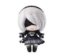 Qixiaan 2Byorha Peluche Ciondolo 23CM Morbido Cuscino Farcito Cartonn Carattere 9Sautomata Peluche Ciondolo PP Cotone Carino Fuzzy Cuscino Scrivania Compagno