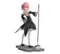 Qixiaan Anime Figure REM Anime Figura REM/RAM Statua 22CM In Piedi Posa Cartoon Cute Girl Modello PVC Scala Statua