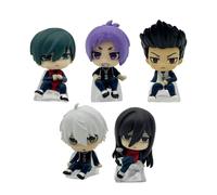 Qixiaan Isagi Yoichi/Rin Itoshi/Seishiro Nagi Figure Set Mini Figurine Manga Q Modello Anime Modello Piccolo Collezionabile Cake Topper Decorazione 5 CM