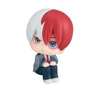 Qixiaan MHA Figura Midoriya Izuku Anime Figure Cartoon Character Todoroki Shouto/Bakugou Katsuki Statue 10 CM Q Style Seduto Posa Statua PVC Ornamento Desktop
