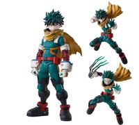 Qixiaan MHA Super Action Statue Midoriya Izuku Anime Figura Mobile Parti di Ricambio Modello PVC Statua Desktop Decorazione Regali 15 CM