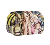 Qixiaan Star Platinum, astuccio Dio Brando con stampa anime, portapenne per il rientro a scuola, stile giapponese, grande capacità di archiviazione, Type11., 21x7.5x10cm, Astuccio anime