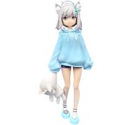 Qixiaan Sunaōkami Shiroko Anime Figura 20CM Anime Sunaōkami Shiroko Pigiama Statua In Piedi Figura Posa PVC Cartoon Cute Girl Modello Desktop Ornamento Regali