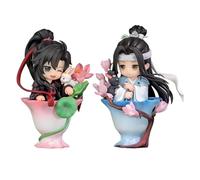Qixiaan Wei Wu Xian Figure LAN Wang Ji Action Figure Anime Carino Modello Cartoon Mini Statua PVC Figurine da collezione Desktop Display Ornamento per i fan