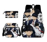 Qixiaan Zaino Mash Burnedead Anime Lemon Irvine Zaino Kawaii con stampa anime, set di articoli per il rientro a scuola, include zaino, astuccio per matite e borsa a tracolla, Tipo 7., 30x13x40cm, Set