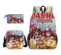 Qixiaan Zaino Mash Burnedead Anime Lemon Irvine Zaino Kawaii con stampa anime, set di articoli per il rientro a scuola, include zaino, astuccio per matite e borsa a tracolla, Tipo 8., 30x13x40cm, Set
