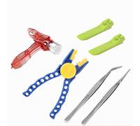 QIXINDGYH Set di piccoli attrezzi per mattoni da costruzione per micro blocchi, kit di aiuto di montaggio e smontaggio con pinze per estrattori, separatore di mattoni, martello, pinzette e strumento