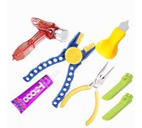QIXINDGYH Set di piccoli attrezzi per mattoni da costruzione per micro blocchi, kit di aiuto per montaggio e smontaggio, con pinze per estrattori, separatore di mattoni, martello, pinzette e strumento