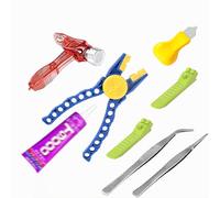 QIXINDGYH Set di piccoli attrezzi per mattoni da costruzione per micro blocchi, kit di aiuto per montaggio e smontaggio con pinze per estrattori, separatore di mattoni, martello, pinzette e strumento