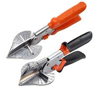 Qixuer 2 Pezzi Troncatrice Multitagliente Utensili Manuali,Tronchese Multi Angle Miter Shear Cutter Mano Regolabile Trunking Cesoia Trim Cutter per Legno Mitra Utensile da Taglio