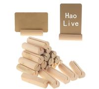 Qixuer 20 Pezzi Portacartoline in Legno, Portabiglietti da Visita, Porta Cartoline Porta Foto per Matrimoni, Ristoranti, Banchetti e Feste Porta Menù