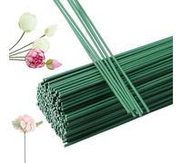 Qixuer Filo per fiori verde, 200 fili per fioristi, 2 mm, 30 cm, filo per fiori fai da te, bouquet di fiori, artigianato