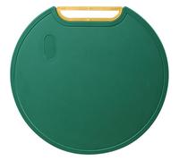 Qixuer Tagliere, Rotondo Antibatterica Tagliere da Cucina Plastica, Manico Girevole Per coltelli, Lavabile in Lavastoviglie, Accessori da Cucina per Carne, Verdura, Frutta (31 cm, Verde)