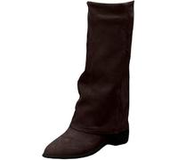 QIXUJAK Stivali al Ginocchio Stile Scorrevole Top Punta Lunga Abito Autunnale per le Donne (Colore caffè,38)