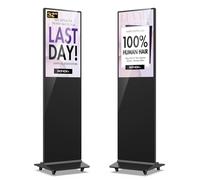 QIXZOCV Pavimento dell'interno a 32 pollici che sta il manifesto verticale del sistema di androide del totem commerciale del chiosco dell'esposizione di pubblicità del contrassegno di Digital del