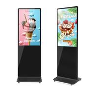 QIXZOCV Totem Pubblicitario Touch - 37" Schermo HD a piedi - Design Multi-schermo Dinamico - Personalizzazione del Logo Gratuito - WiFi/HDMI/USB - Ideale Centri commerciali, Ristoranti